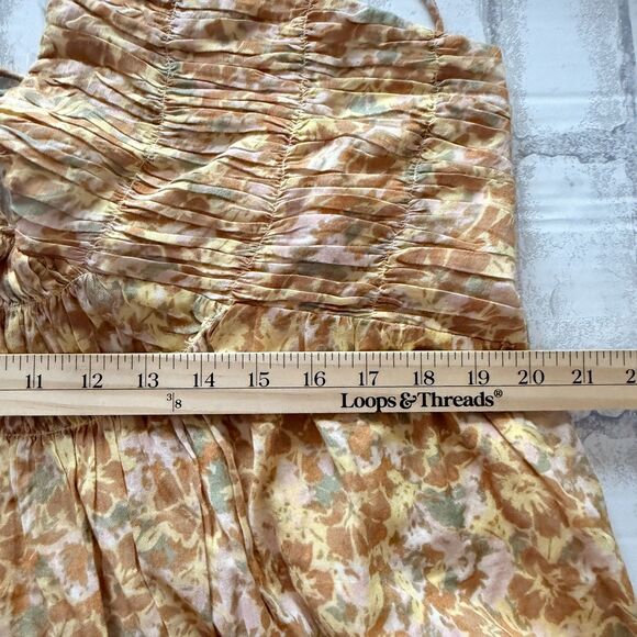 NWT Treasure & Bond Smocked Bodice Strappy Back Cotton Maxi Dress Sz XXL - Picture 6 of 10